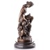 Vénusz és Ámor - bronz szobor márványtalpon képe